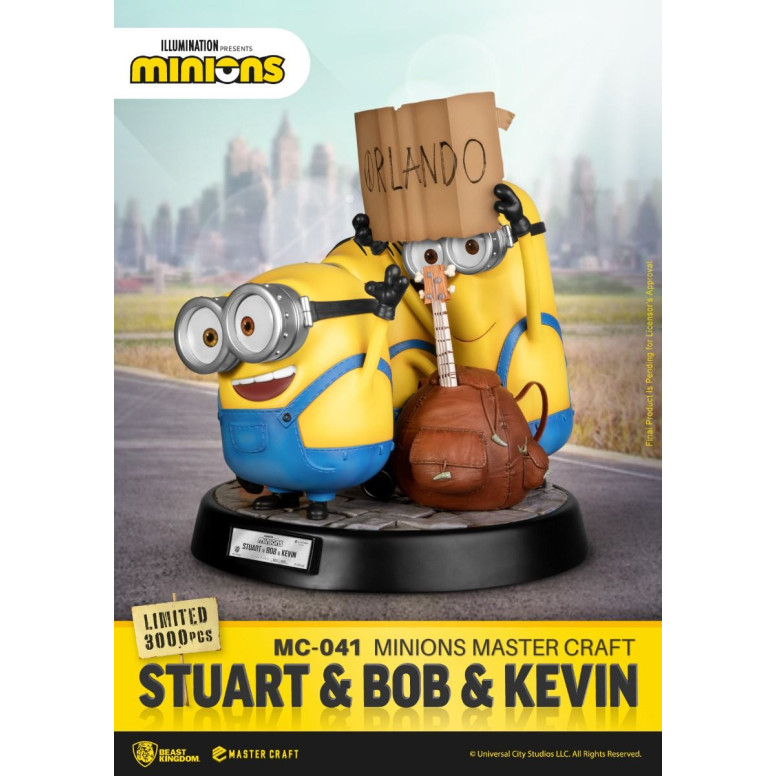 Beast Kingdom Illuminazione - Master Craft Stuart, Bob e Kevin - Minions