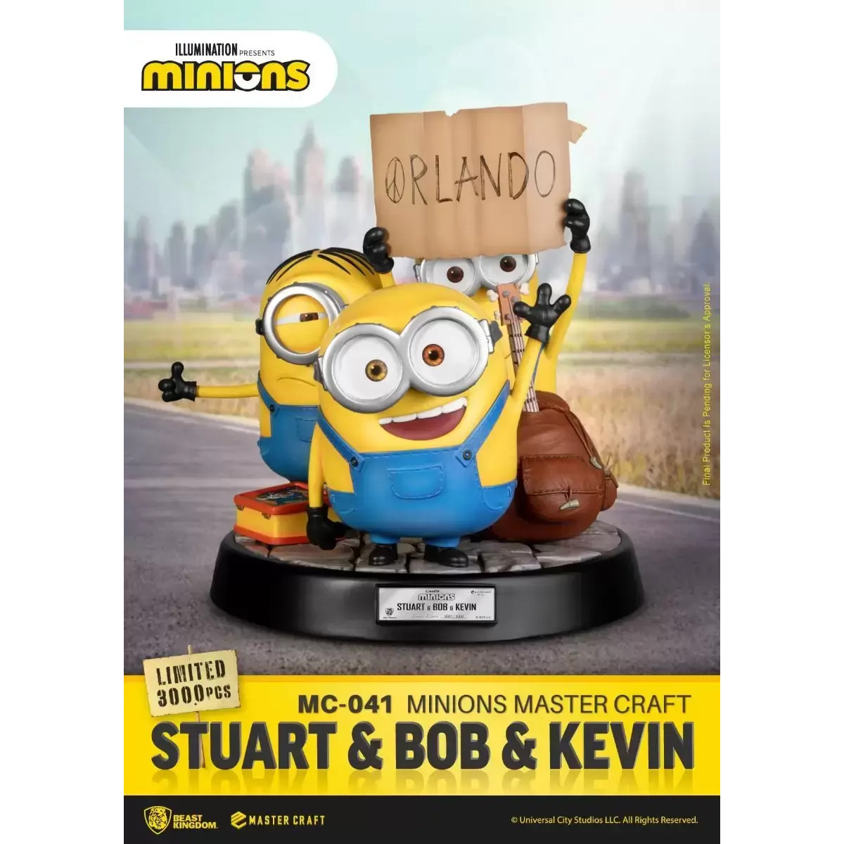 Beast Kingdom Illuminazione - Master Craft Stuart, Bob e Kevin - Minions