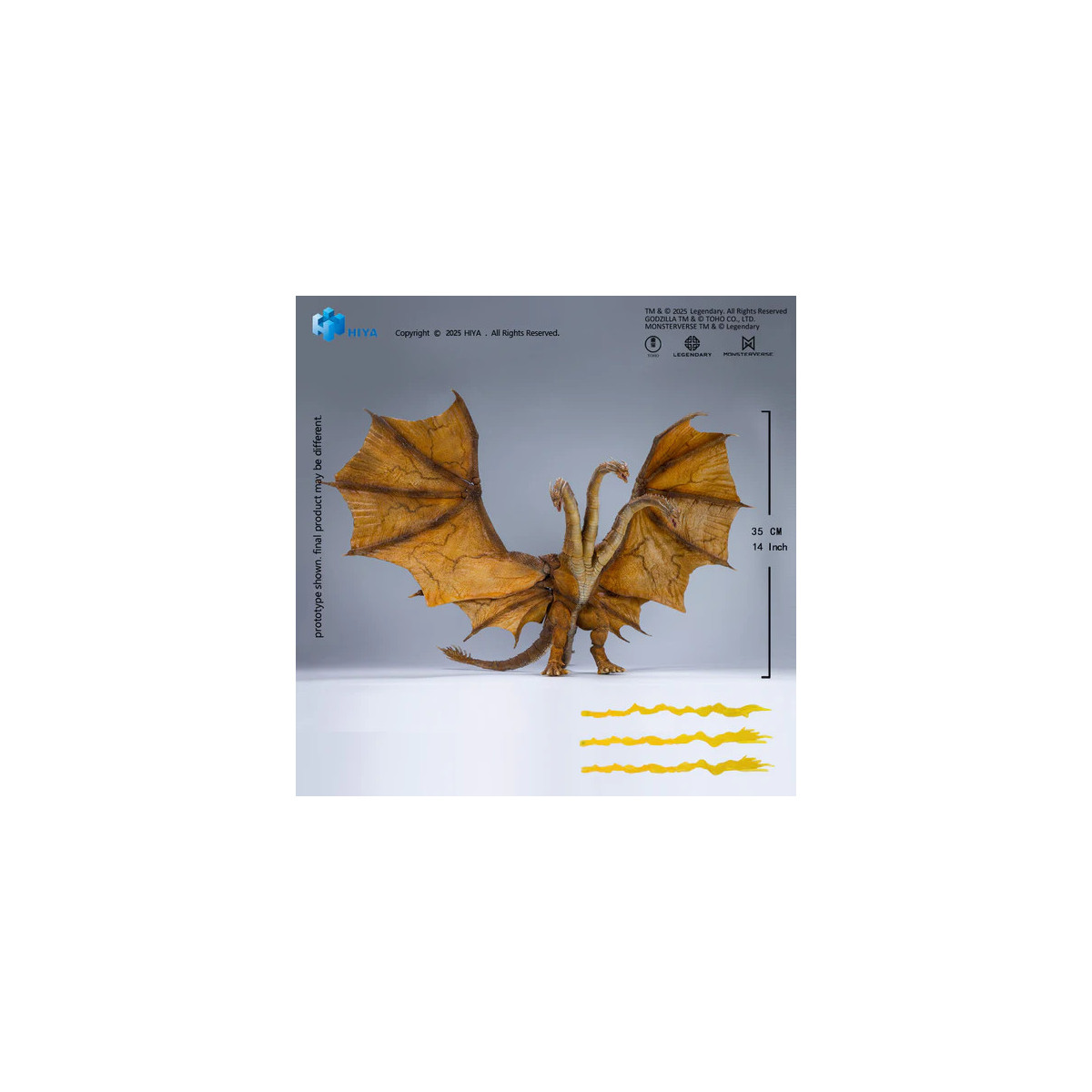 HIYA TOYS - Serie Exquisite Basic 1/12 - King Ghidorah 2.0 - Godzilla King of the Monsters (2019)