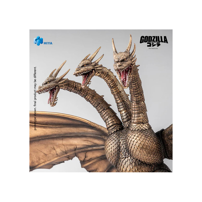 HIYA TOYS - Serie Exquisite Basic 1/12 - Versione "BATTLE DAMAGED" di KING GHIDORAH - " Godzilla " contro King Ghidorah (1991)