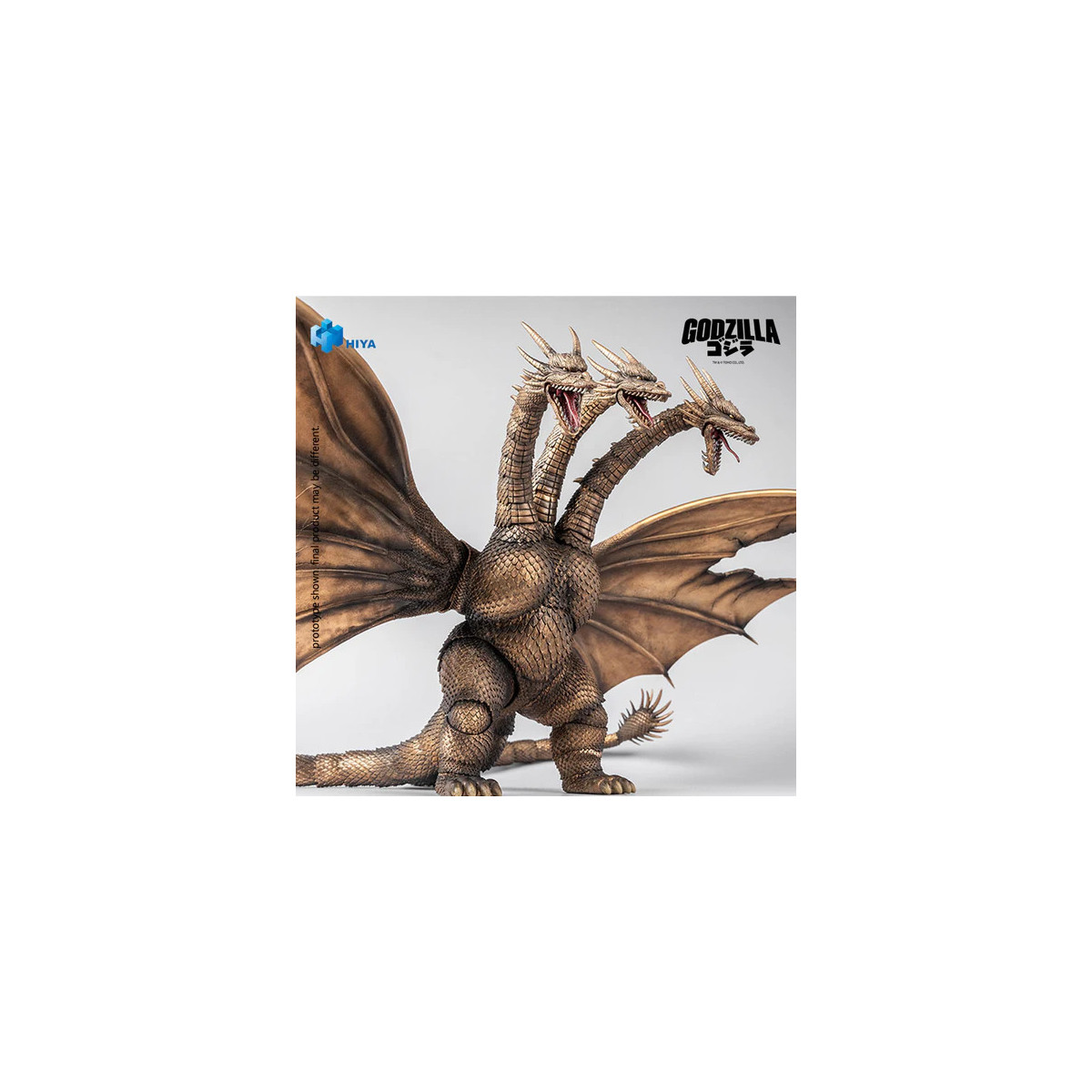 HIYA TOYS - Serie Exquisite Basic 1/12 - Versione "BATTLE DAMAGED" di KING GHIDORAH - " Godzilla " contro King Ghidorah (1991)