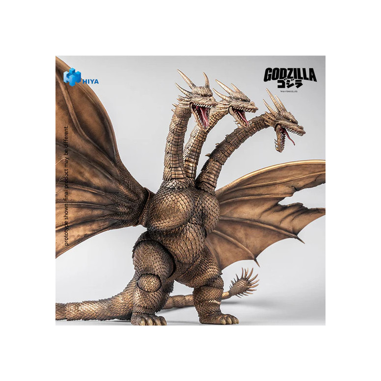 HIYA TOYS - Serie Exquisite Basic 1/12 - Versione "BATTLE DAMAGED" di KING GHIDORAH - " Godzilla " contro King Ghidorah (1991)