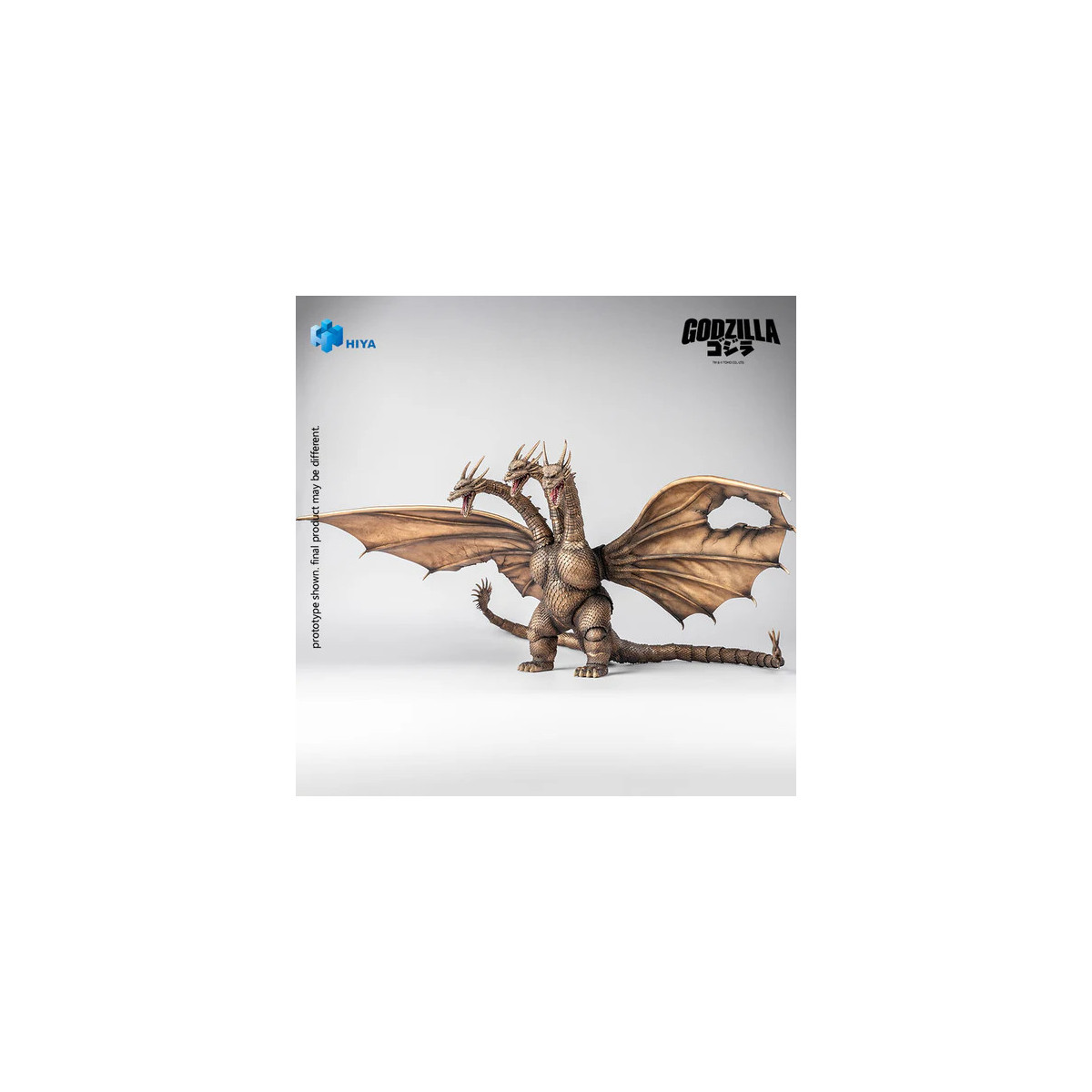 HIYA TOYS - Serie Exquisite Basic 1/12 - Versione "BATTLE DAMAGED" di KING GHIDORAH - " Godzilla " contro King Ghidorah (1991)