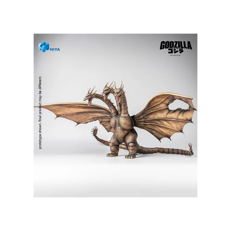 HIYA TOYS - Serie Exquisite Basic 1/12 - Versione "BATTLE DAMAGED" di KING GHIDORAH - " Godzilla " contro King Ghidorah (1991)