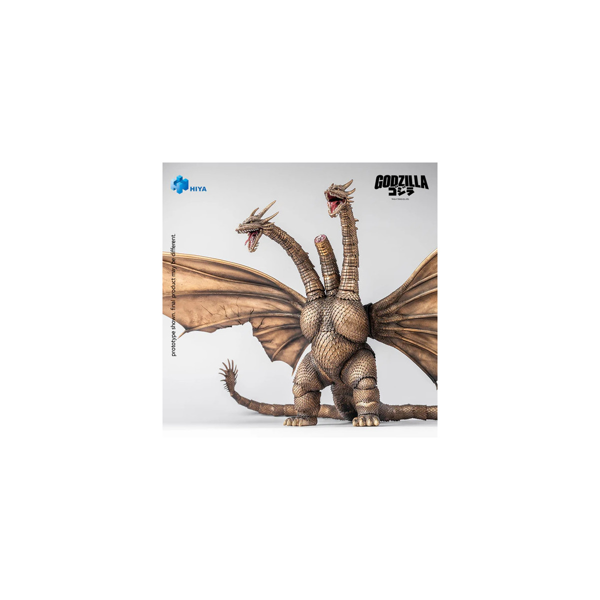 HIYA TOYS - Serie Exquisite Basic 1/12 - Versione "BATTLE DAMAGED" di KING GHIDORAH - " Godzilla " contro King Ghidorah (1991)