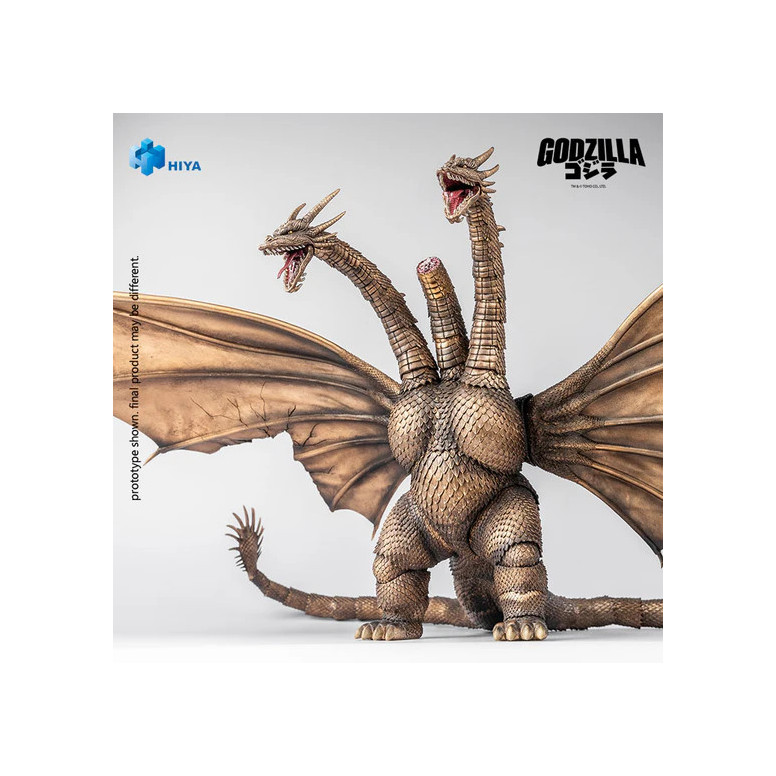 HIYA TOYS - Serie Exquisite Basic 1/12 - Versione "BATTLE DAMAGED" di KING GHIDORAH - " Godzilla " contro King Ghidorah (1991)