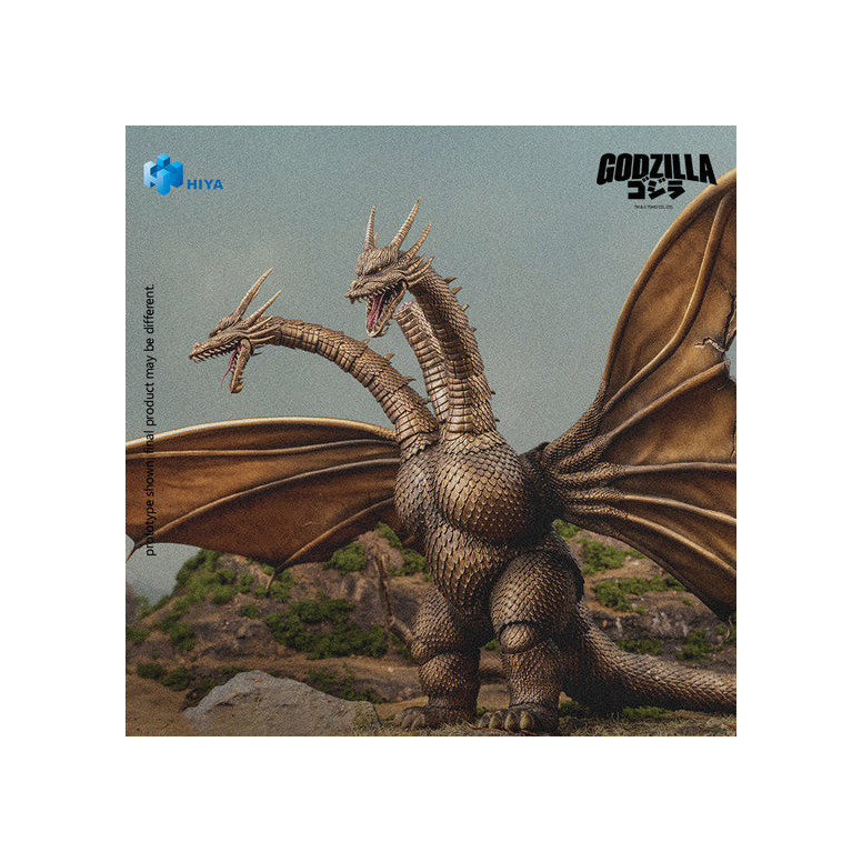 HIYA TOYS - Serie Exquisite Basic 1/12 - Versione "BATTLE DAMAGED" di KING GHIDORAH - " Godzilla " contro King Ghidorah (1991)