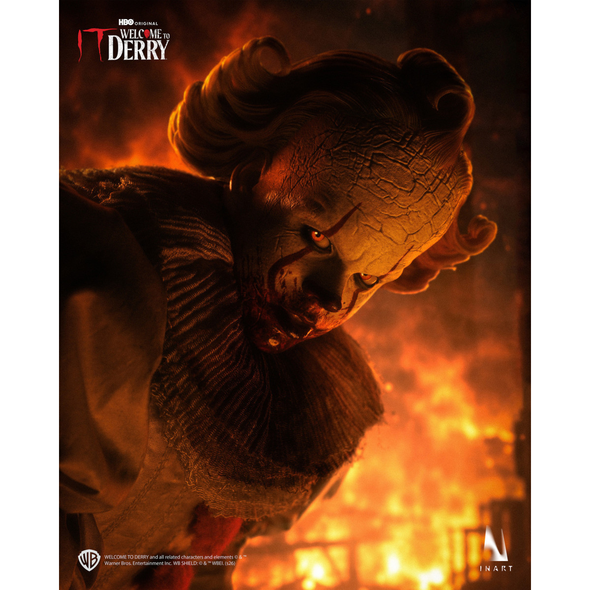 INART - Figurina da collezione Pennywise in scala 1/6 - IT: Benvenuti a Derry - Stagione 1