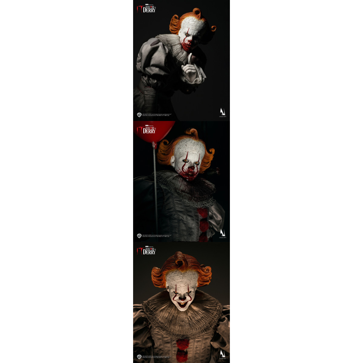 INART - Figurina da collezione Pennywise in scala 1/6 - IT: Benvenuti a Derry - Stagione 1