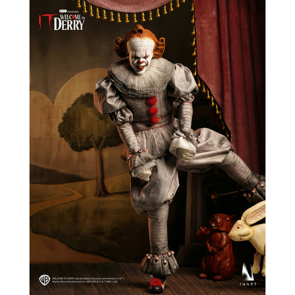 INART - Figurina da collezione Pennywise in scala 1/6 - IT: Benvenuti a Derry - Stagione 1