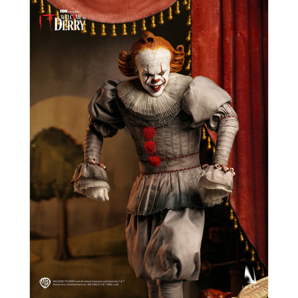 INART - Figurina da collezione Pennywise in scala 1/6 - IT: Benvenuti a Derry - Stagione 1