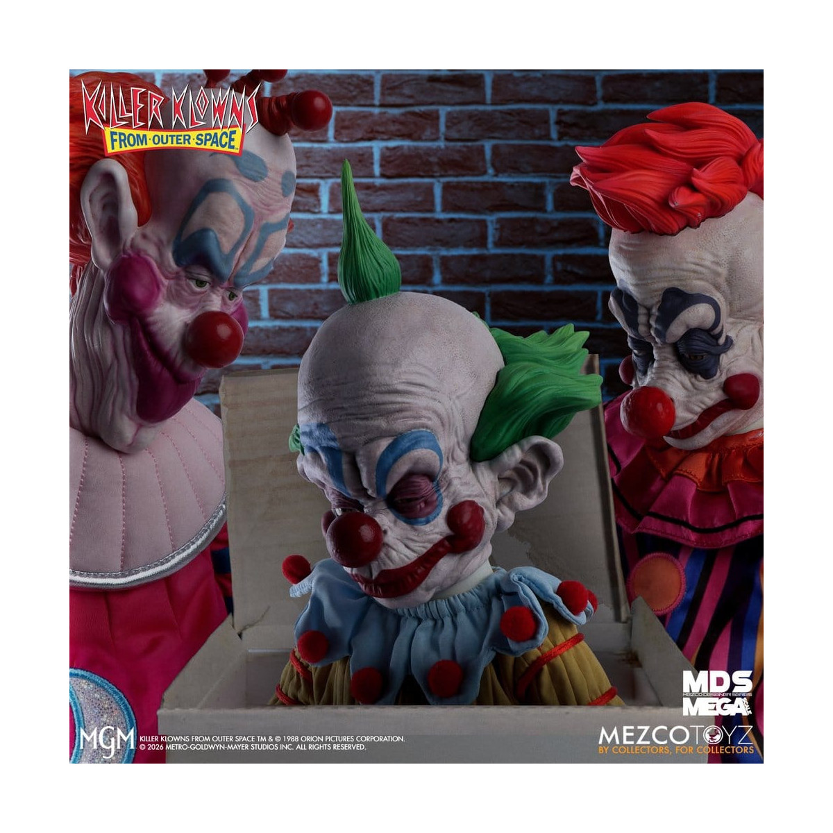 Mezco - I clown assassini venuti da un altro mondo - Mega Scale SHORTY - Mega Designer Serie Killer Klowns from Outer Space