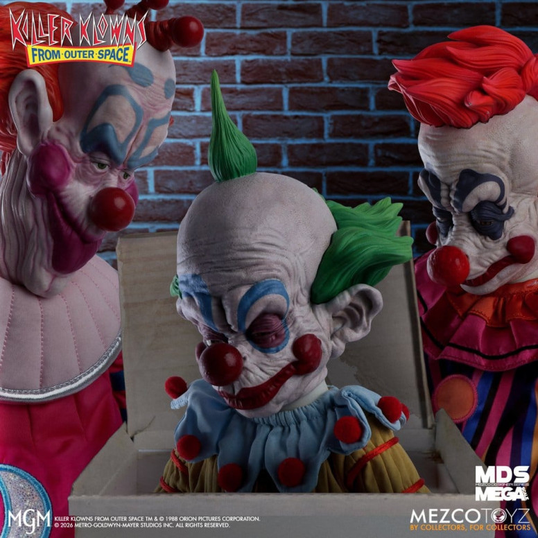 Mezco - I clown assassini venuti da un altro mondo - Mega Scale SHORTY - Mega Designer Serie Killer Klowns from Outer Space