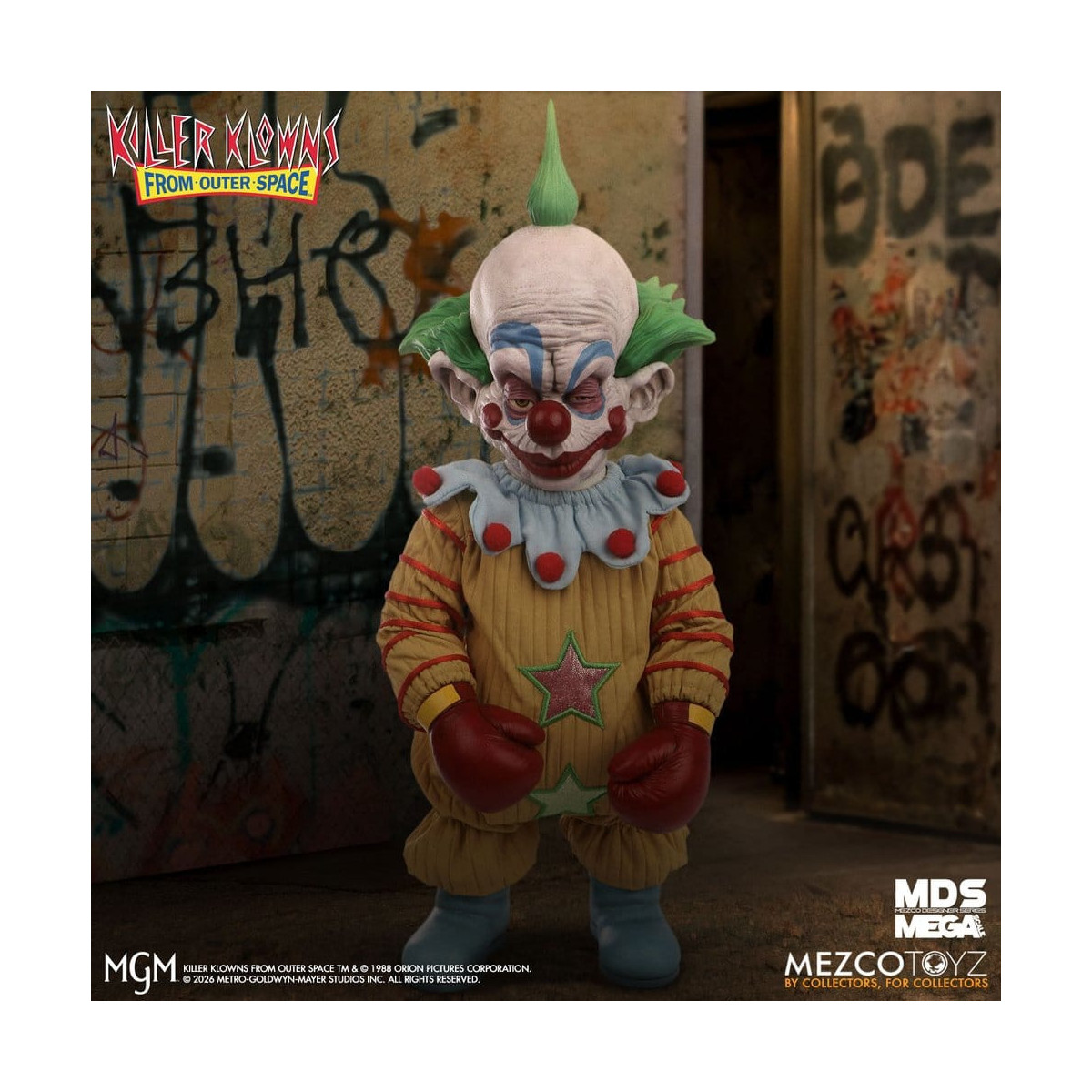 Mezco - I clown assassini venuti da un altro mondo - Mega Scale SHORTY - Mega Designer Serie Killer Klowns from Outer Space