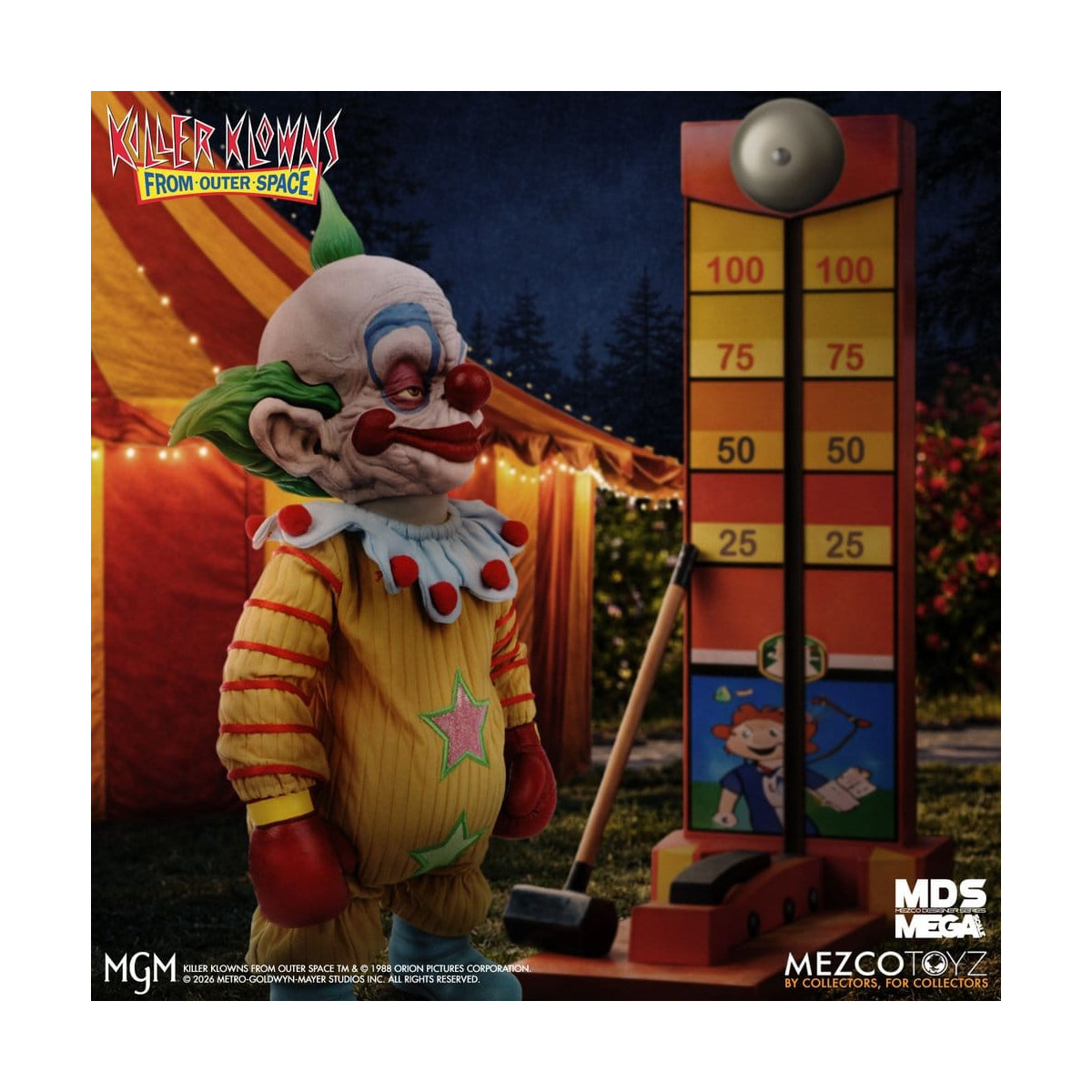 Mezco - I clown assassini venuti da un altro mondo - Mega Scale SHORTY - Mega Designer Serie Killer Klowns from Outer Space