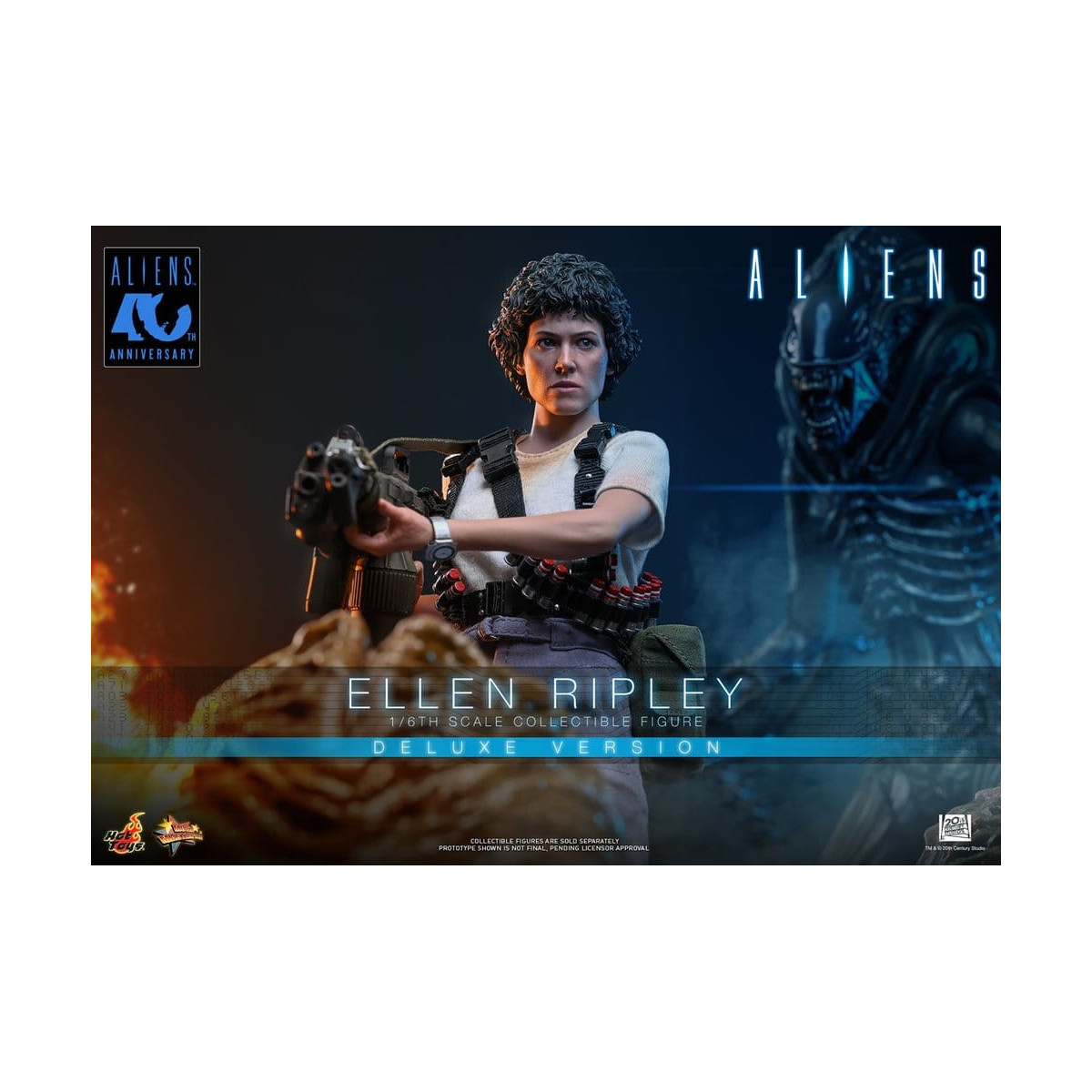 Hot Toys - Aliens - Ellen Ripley Deluxe version MMS , scala 1/6