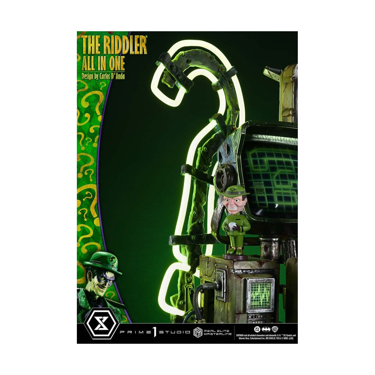 Prime 1 Studio - The Riddler All In One (Design di Carlos D'Anda) - Real Elite Masterline Serie 1/3