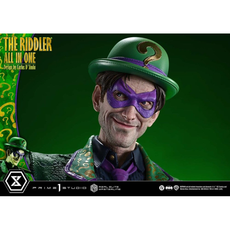 Prime 1 Studio - The Riddler All In One (Design di Carlos D'Anda) - Real Elite Masterline Serie 1/3