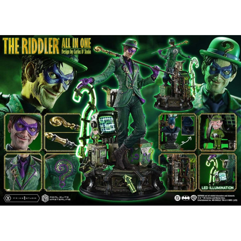Prime 1 Studio - The Riddler All In One (Design di Carlos D'Anda) - Real Elite Masterline Serie 1/3