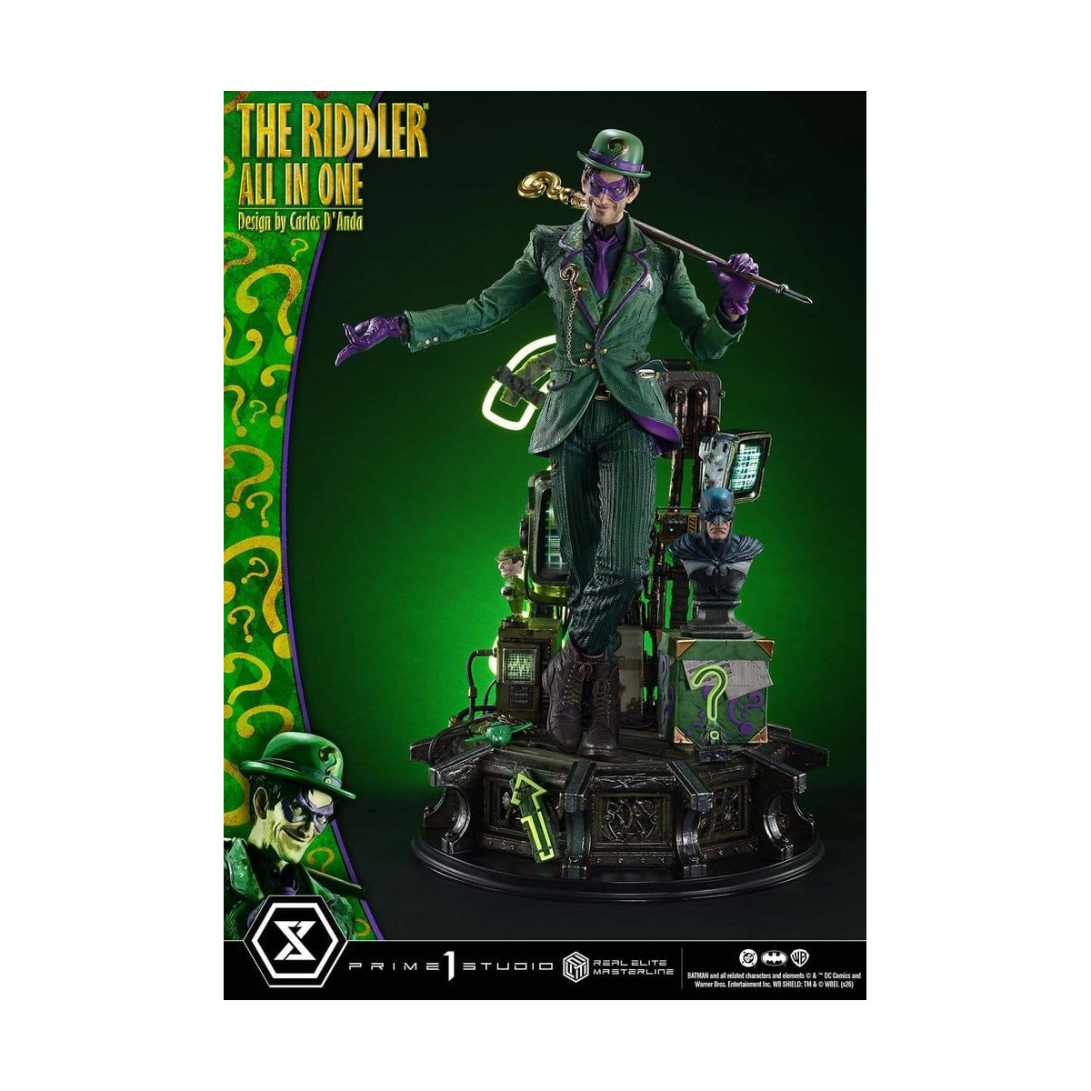 Prime 1 Studio - The Riddler All In One (Design di Carlos D'Anda) - Real Elite Masterline Serie 1/3