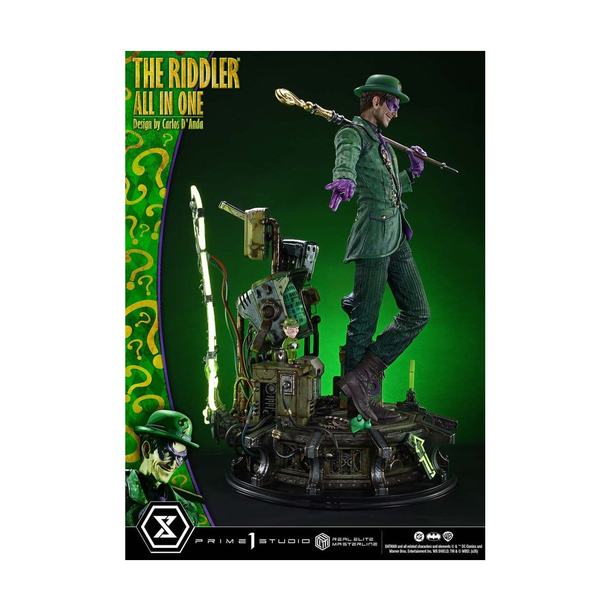 Prime 1 Studio - The Riddler All In One (Design di Carlos D'Anda) - Real Elite Masterline Serie 1/3