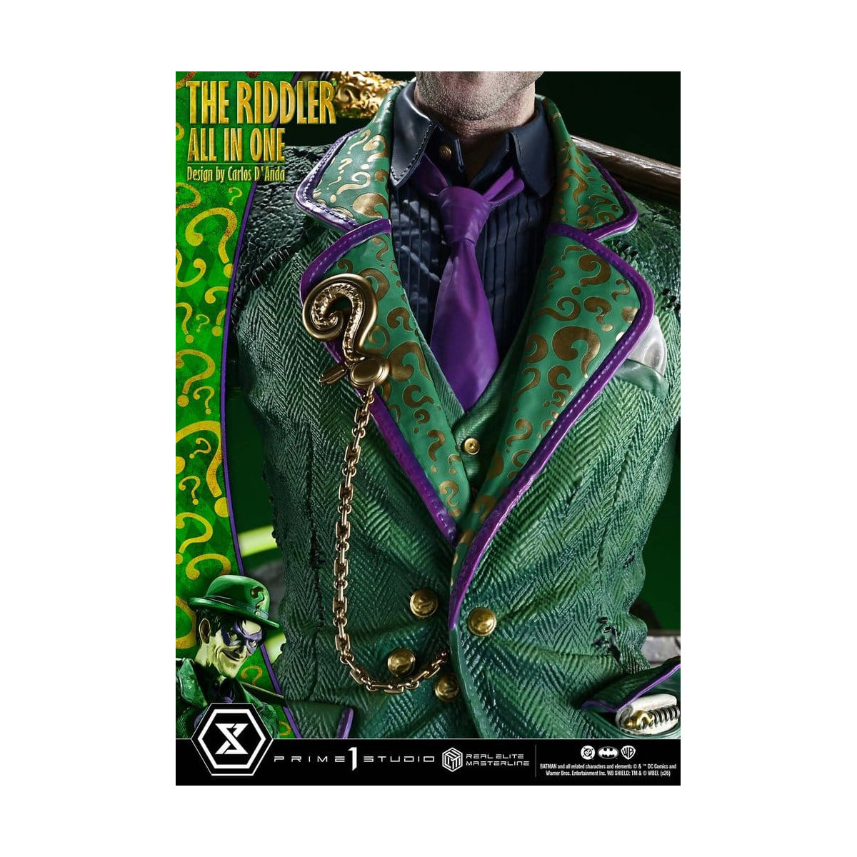 Prime 1 Studio - The Riddler All In One (Design di Carlos D'Anda) - Real Elite Masterline Serie 1/3