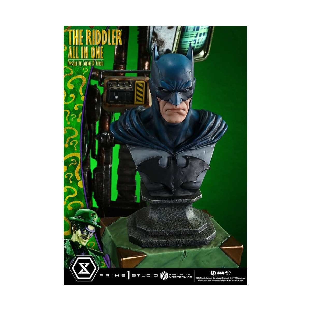 Prime 1 Studio - The Riddler All In One (Design di Carlos D'Anda) - Real Elite Masterline Serie 1/3