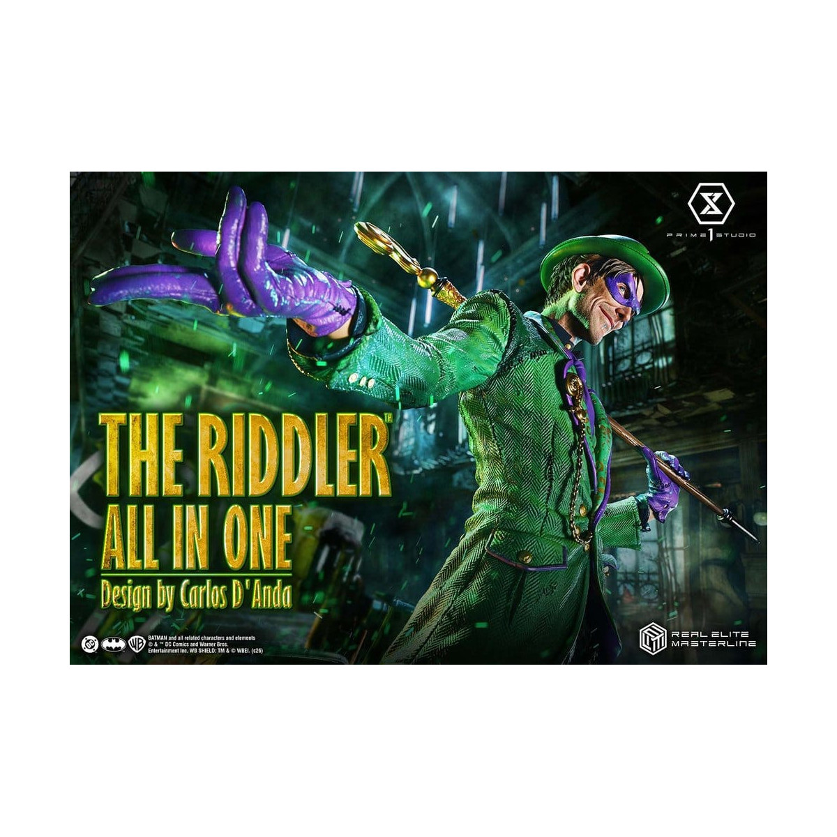 Prime 1 Studio - The Riddler All In One (Design di Carlos D'Anda) - Real Elite Masterline Serie 1/3