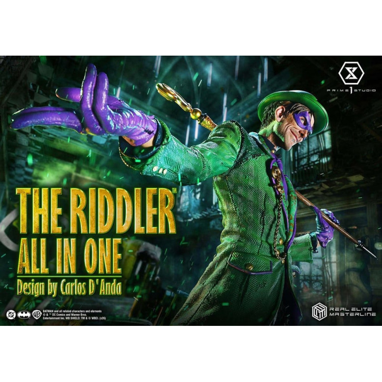 Prime 1 Studio - The Riddler All In One (Design di Carlos D'Anda) - Real Elite Masterline Serie 1/3