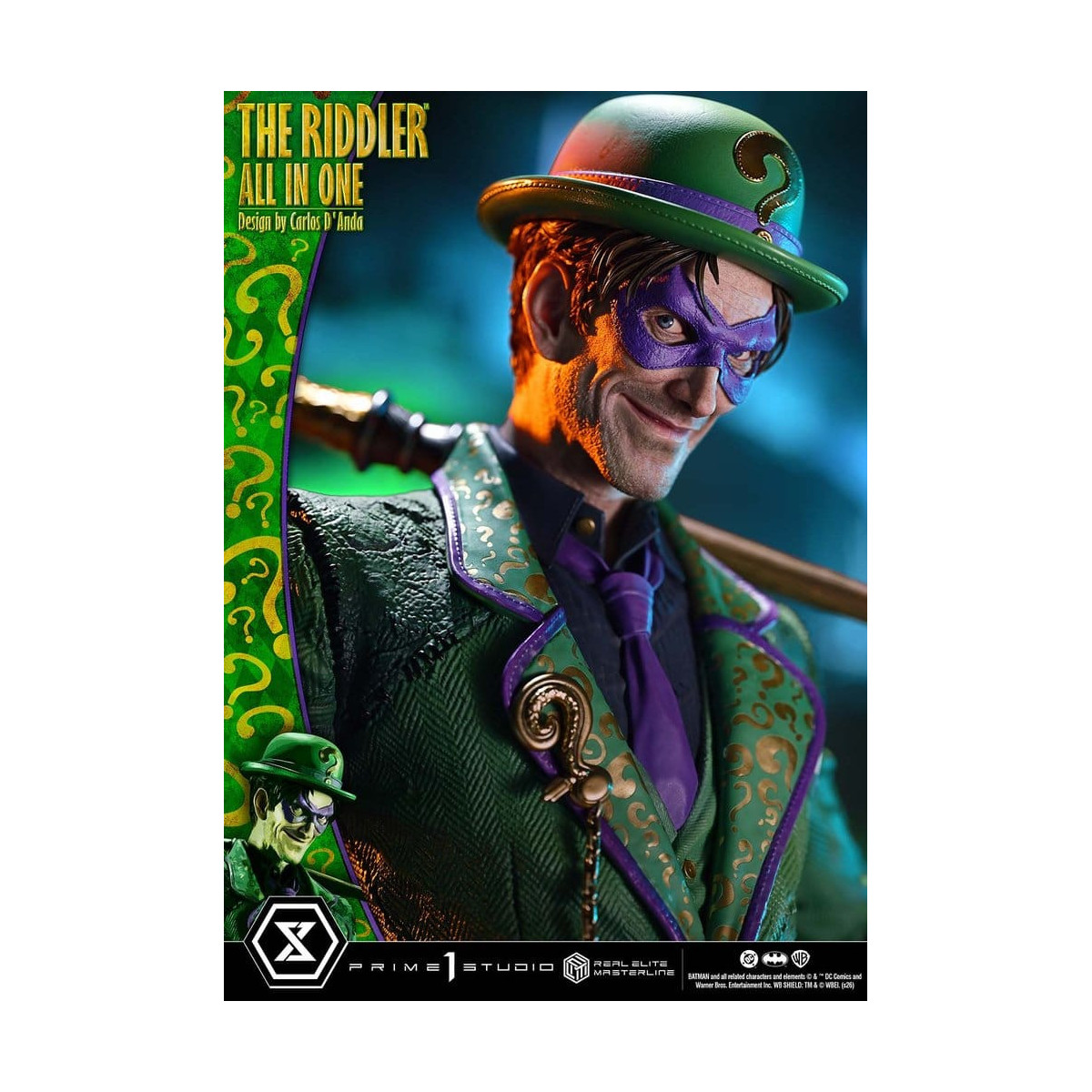 Prime 1 Studio - The Riddler All In One (Design di Carlos D'Anda) - Real Elite Masterline Serie 1/3