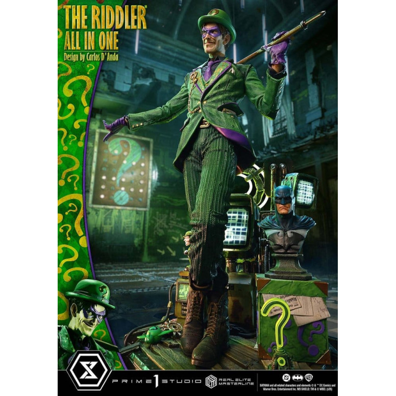 Prime 1 Studio - The Riddler All In One (Design di Carlos D'Anda) - Real Elite Masterline Serie 1/3