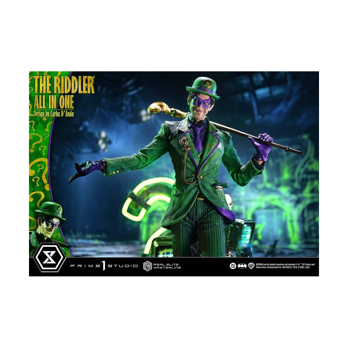 Prime 1 Studio - The Riddler All In One (Design di Carlos D'Anda) - Real Elite Masterline Serie 1/3