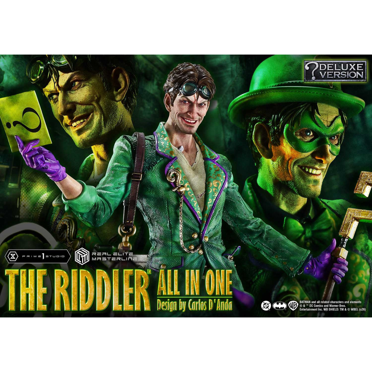 Prime 1 Studio - The Riddler All In One (Design di Carlos D'Anda) Versione Bonus DX - Real Elite Masterline Serie 1/3