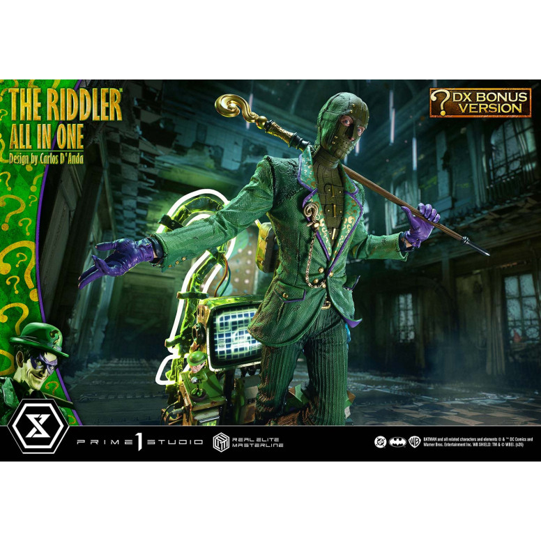Prime 1 Studio - The Riddler All In One (Design di Carlos D'Anda) Versione Bonus DX - Real Elite Masterline Serie 1/3