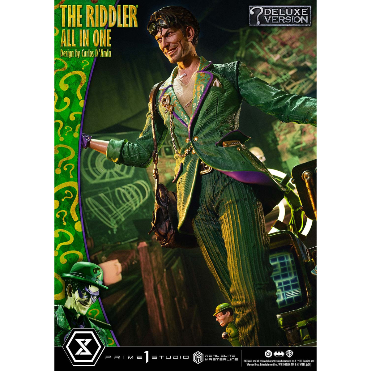 Prime 1 Studio - The Riddler All In One (Design di Carlos D'Anda) Versione Bonus DX - Real Elite Masterline Serie 1/3