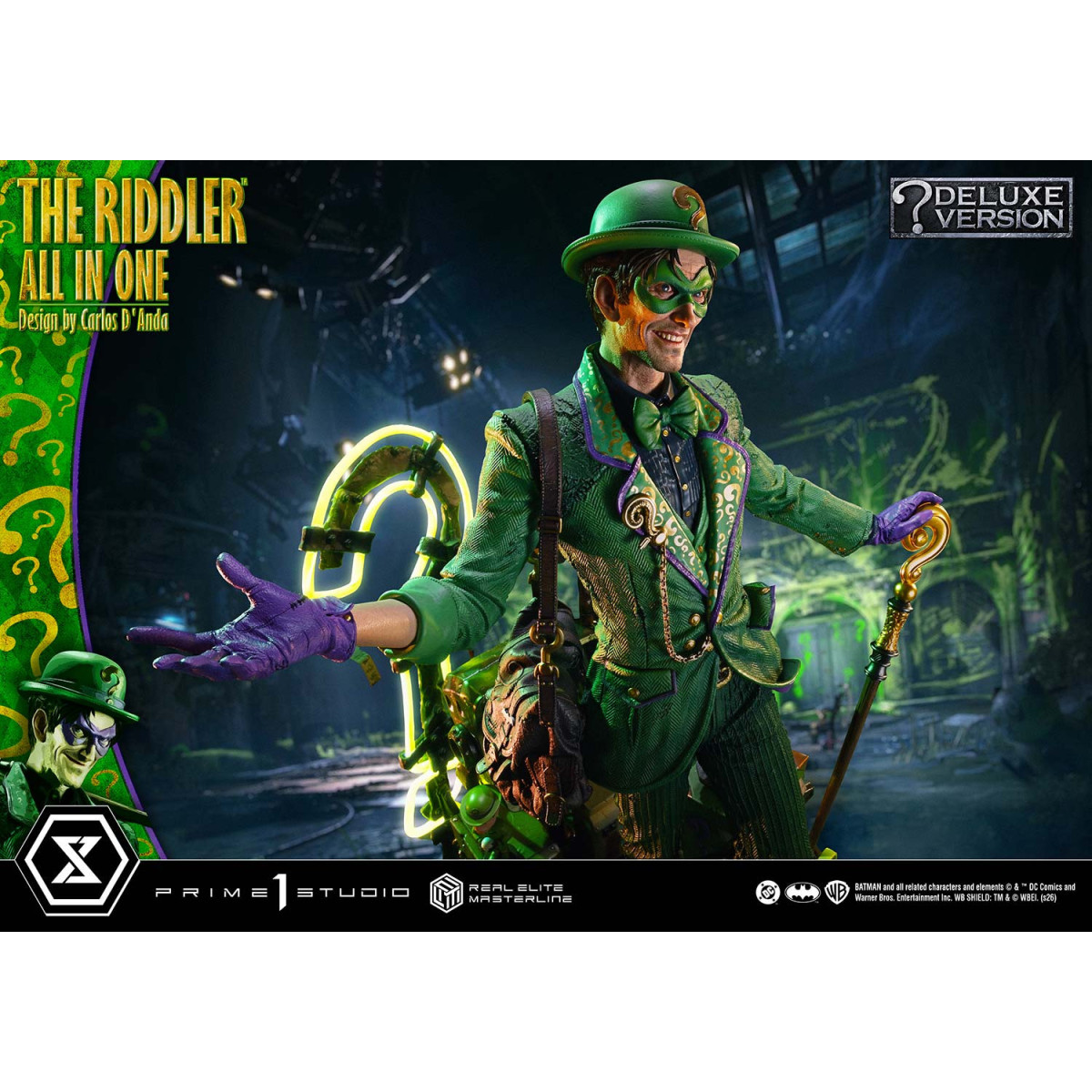 Prime 1 Studio - The Riddler All In One (Design di Carlos D'Anda) Versione Bonus DX - Real Elite Masterline Serie 1/3