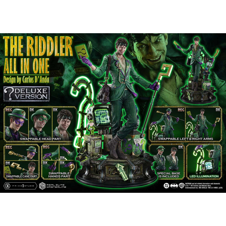 Prime 1 Studio - The Riddler All In One (Design di Carlos D'Anda) Versione Bonus DX - Real Elite Masterline Serie 1/3