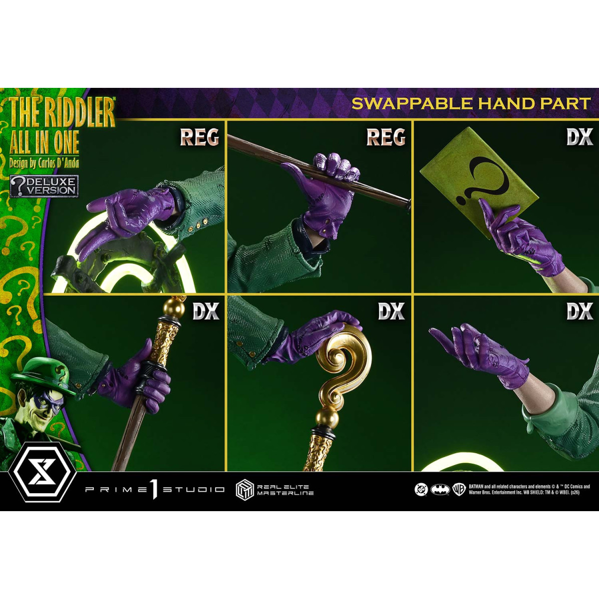 Prime 1 Studio - The Riddler All In One (Design di Carlos D'Anda) Versione Bonus DX - Real Elite Masterline Serie 1/3