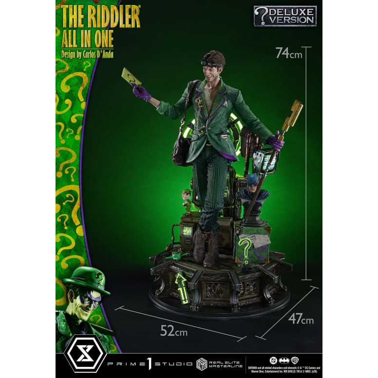 Prime 1 Studio - The Riddler All In One (Design di Carlos D'Anda) Versione Bonus DX - Real Elite Masterline Serie 1/3