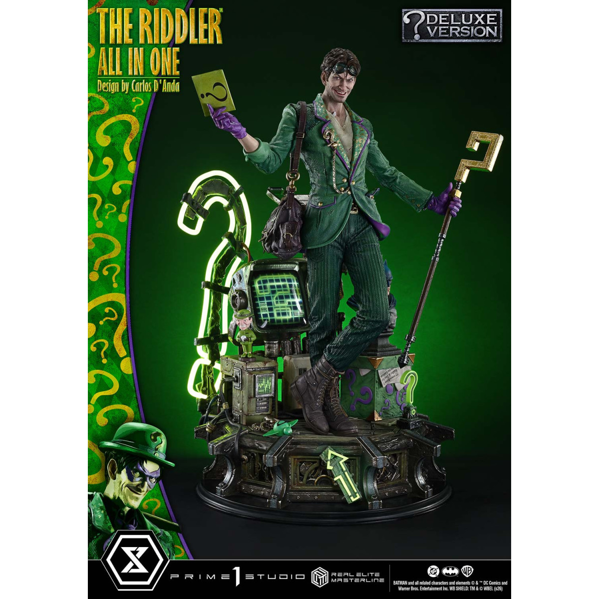 Prime 1 Studio - The Riddler All In One (Design di Carlos D'Anda) Versione Bonus DX - Real Elite Masterline Serie 1/3