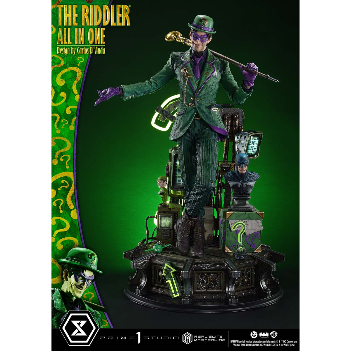 Prime 1 Studio - The Riddler All In One (Design di Carlos D'Anda) Versione Bonus DX - Real Elite Masterline Serie 1/3