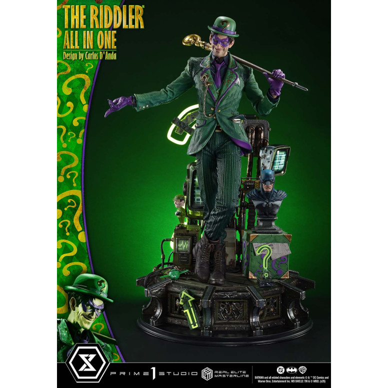 Prime 1 Studio - The Riddler All In One (Design di Carlos D'Anda) Versione Bonus DX - Real Elite Masterline Serie 1/3