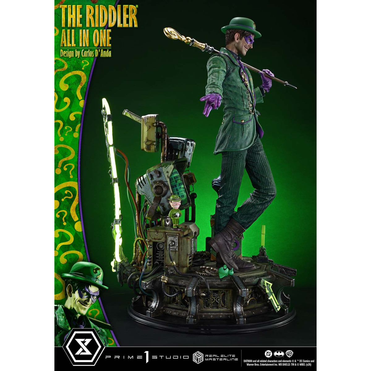 Prime 1 Studio - The Riddler All In One (Design di Carlos D'Anda) Versione Bonus DX - Real Elite Masterline Serie 1/3