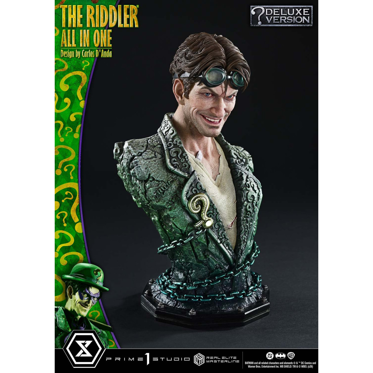 Prime 1 Studio - The Riddler All In One (Design di Carlos D'Anda) Versione Bonus DX - Real Elite Masterline Serie 1/3