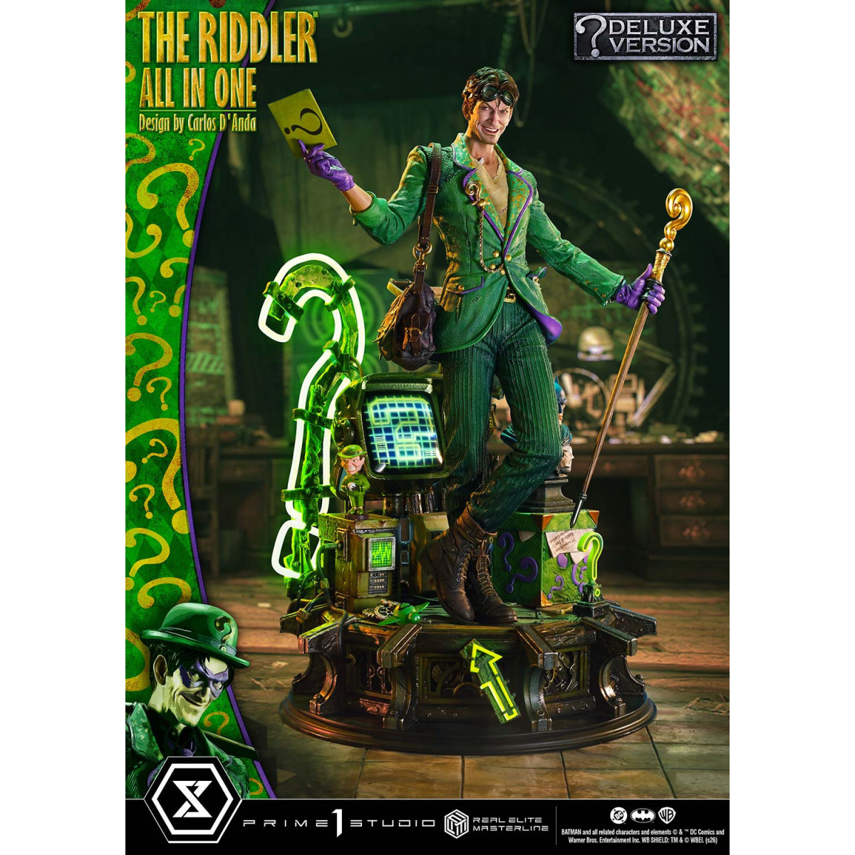 Prime 1 Studio - The Riddler All In One (Design di Carlos D'Anda) Versione Bonus DX - Real Elite Masterline Serie 1/3