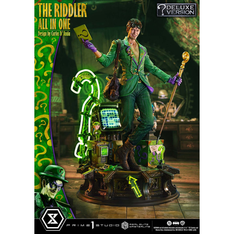 Prime 1 Studio - The Riddler All In One (Design di Carlos D'Anda) Versione Bonus DX - Real Elite Masterline Serie 1/3