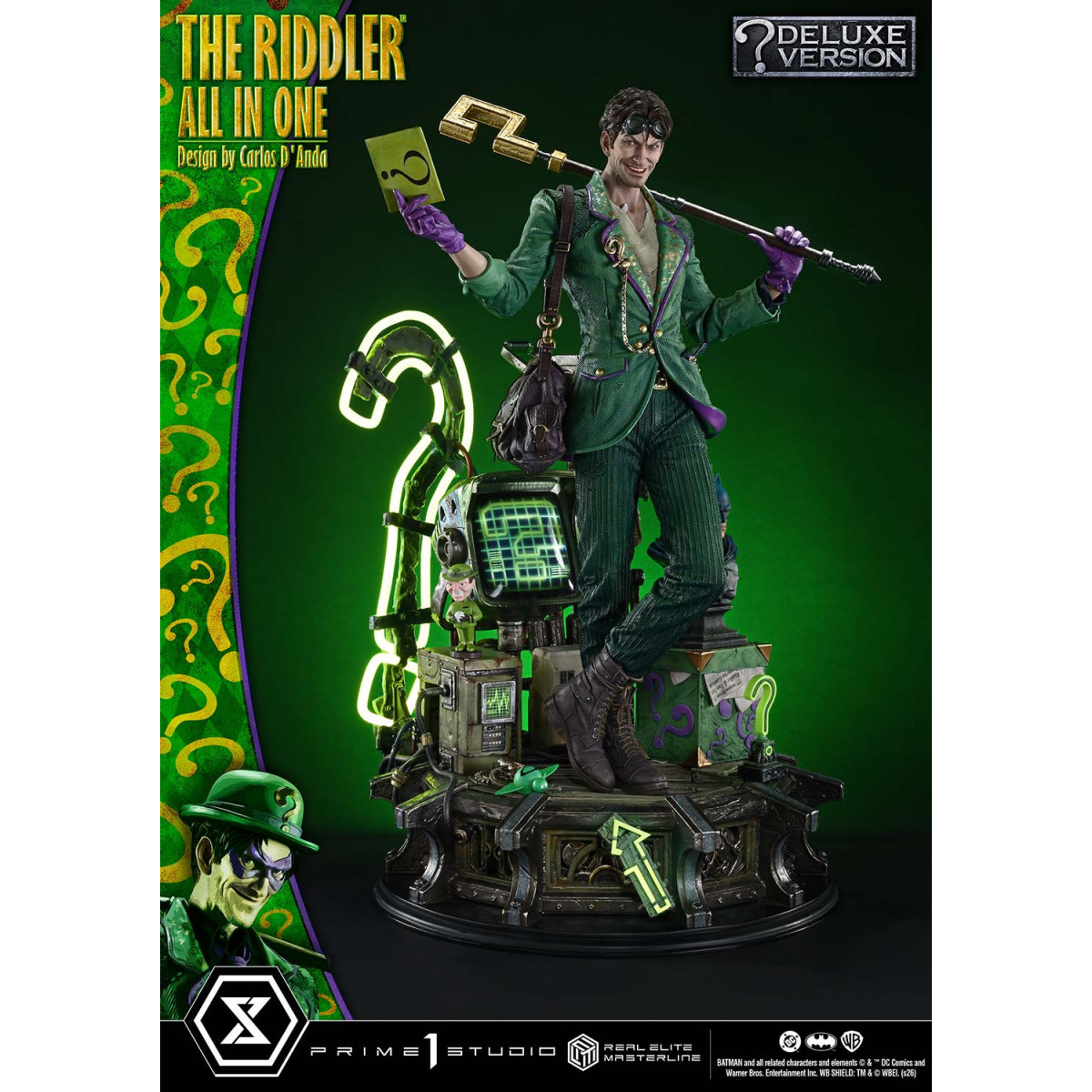 Prime 1 Studio - The Riddler All In One (Design di Carlos D'Anda) Versione Bonus DX - Real Elite Masterline Serie 1/3