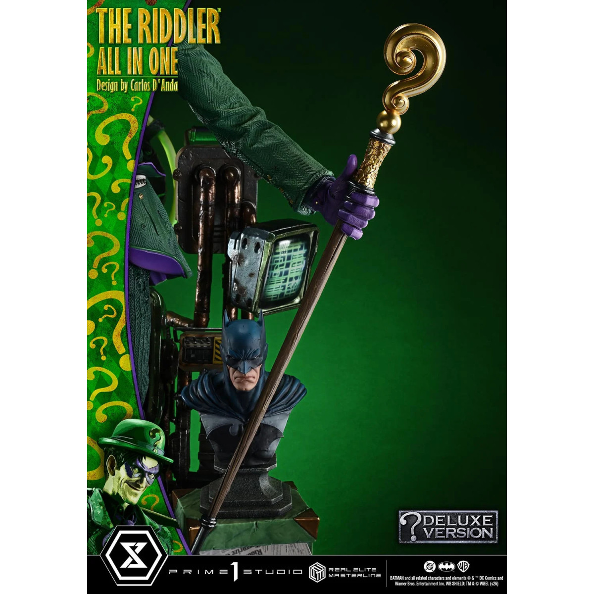 Prime 1 Studio - The Riddler All In One (Design di Carlos D'Anda) Versione Bonus DX - Real Elite Masterline Serie 1/3