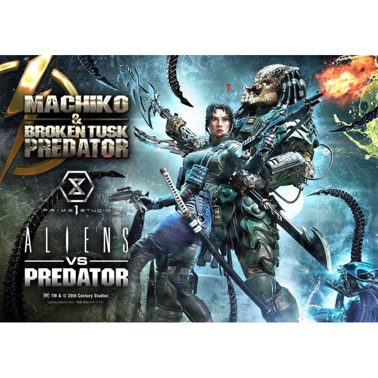 Prime 1 Studio - Aliens vs. Predator (Fumetto) - Machiko & Broken Tusk Ultimate Premium Masterline Serie 1/4