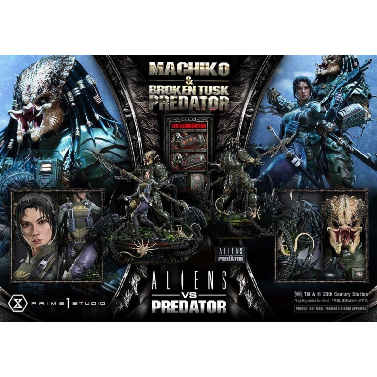 Prime 1 Studio - Aliens vs. Predator (Fumetto) - Machiko & Broken Tusk Ultimate Premium Masterline Serie 1/4